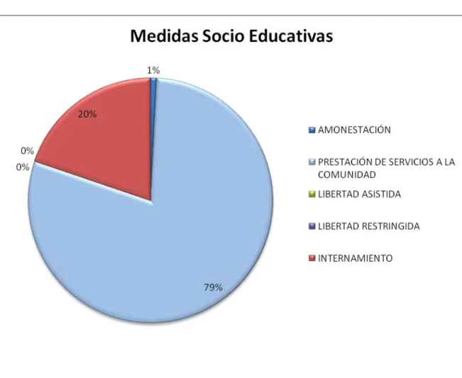 Gráfico 1. Medida Socio Educativa 
