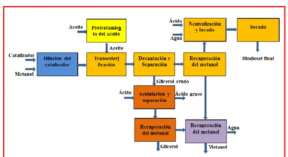 Fig. 03: Producción de biodiesel por transesterificación alcalina 