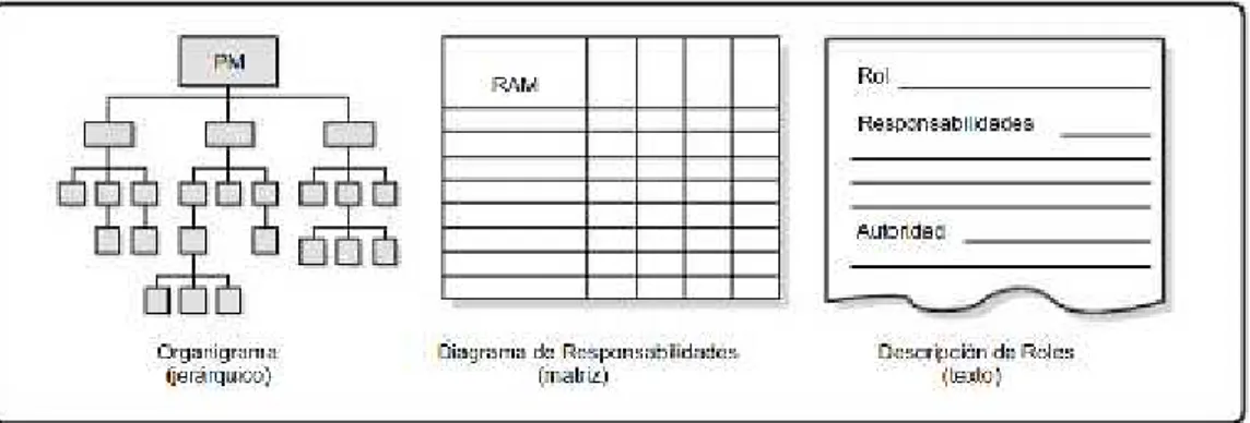 Figura 3. Organigramas y descripciones