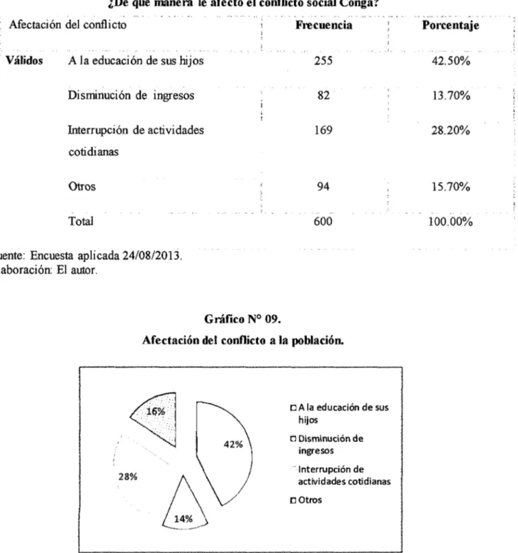 Gráfico N°  09. 