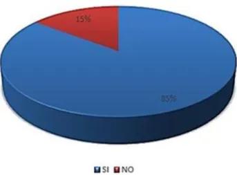 Cuadro N° 06: Tratamiento de temas  ambientales Frecuencia Porcentaje Válidos SI 62 82,7NO1317,3 Total 75 100,0