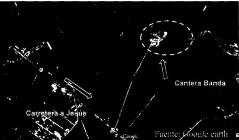 Figura 7: Ubicación de cantera 