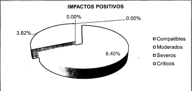 Gráfico 4.  Impactos positivos que han  sufrido los  componentes ambientales. 