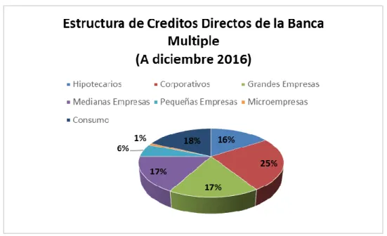 Figura 1.Estructura de Créditos Directos de la Banca Múltiple 