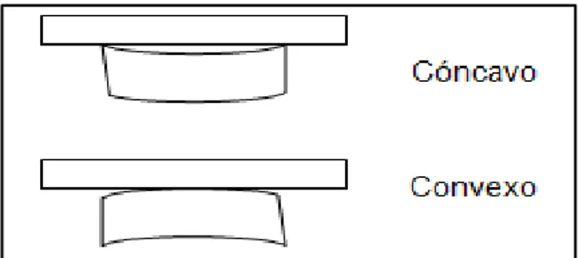 Fig. 12 Convexidad y concavidad del ladrillo. 