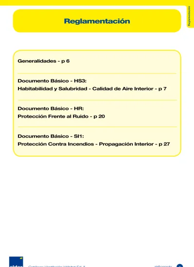 Reglamentación. Generalidades - P 6. Documento Básico - HS3 ...