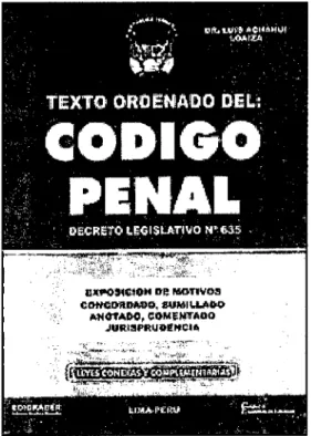 Figura 4.  Código penal peruano 