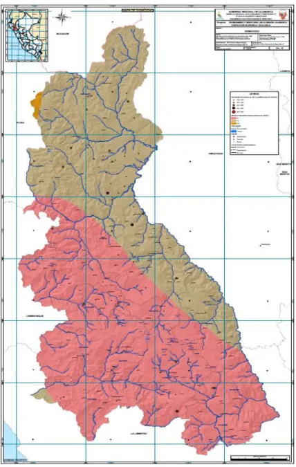 Figura 2.2: Mapa de Sísmico de la Región Cajamarca. 