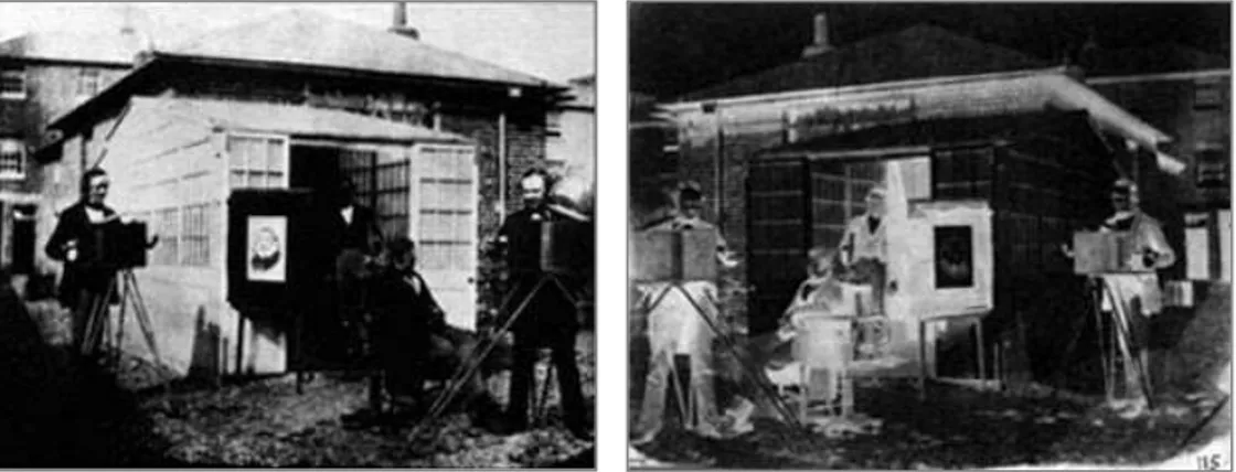 Fig. 12: Calotipo y negativo del establecimiento fotográfico de Fox Talbot.  