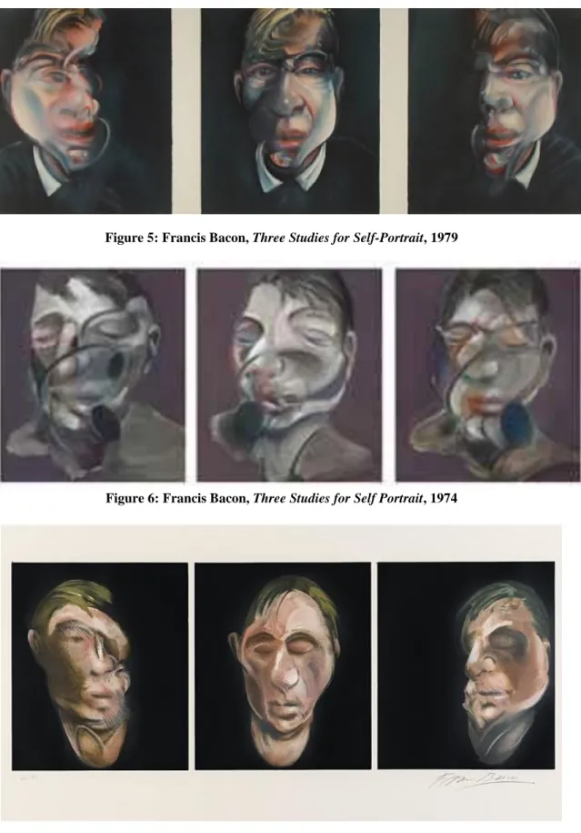 Figure 5: Francis Bacon, Three Studies for Self-Portrait, 1979 