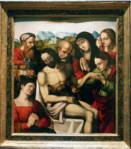 Fig. 11. Llanto sobre Cristo muerto. Jácome de Blancas (atr.). Museo de las Ferias. 