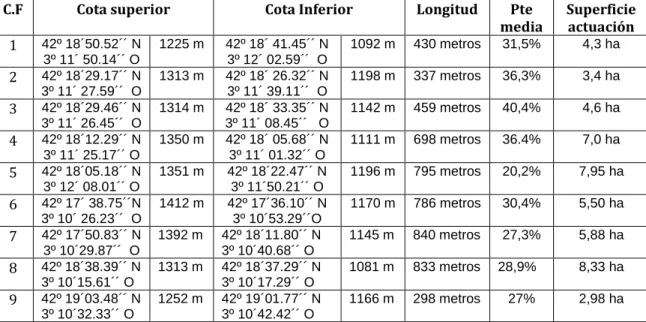 Tabla nº 12. Características Cortafuegos