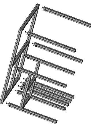 Figura 2.7.5. Quinta instrucción de montaje del bastidor. 