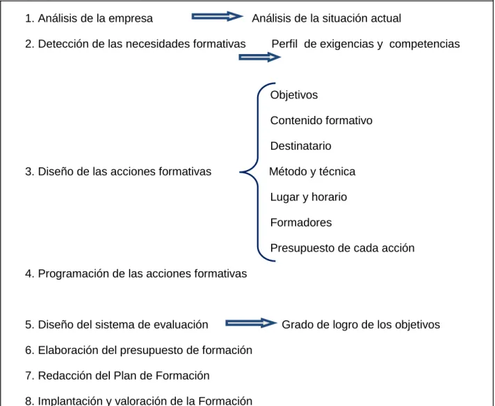 Figura 2.2: Etapas del Plan de Formación 