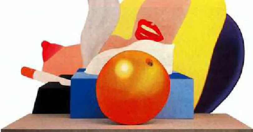 Ilustración 11.  Great American Nude  (1967)  http://www.all-art.org/art_20th_century/wesselmann2.html 