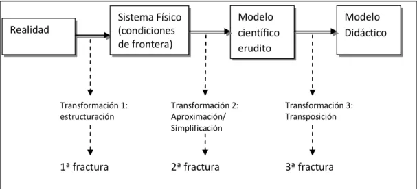 Figura 2.2: La realidad es modelizada por los científicos constituyendo el “saber sabio” 