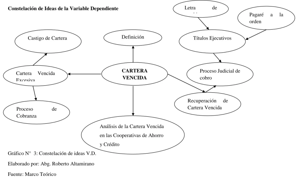 Gráfico N°  3: Constelación de ideas V.D. 