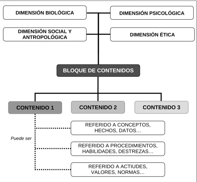 Figura 2.7. Selección multidimensional de los contenidos. 