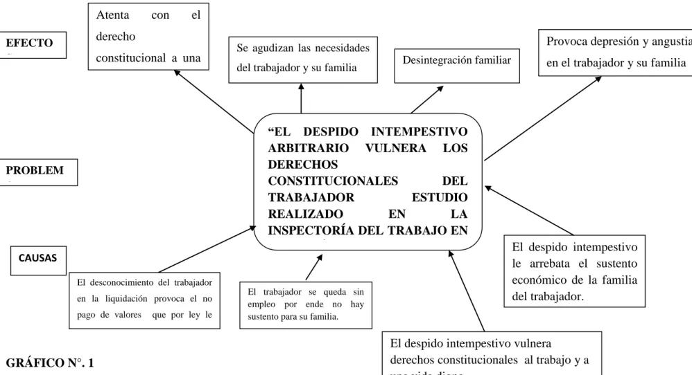 GRÁFICO N°. 1  Relación Causa- Efecto. 