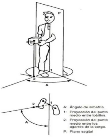 Gráfico 3 Ángulo de asimetría del levantamiento (A) 
