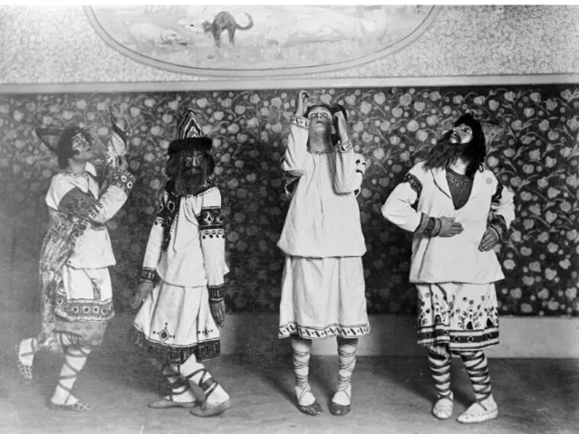 Ilustración 5. La consagración de la primavera, en 1913, por los Ballets Rusos. 