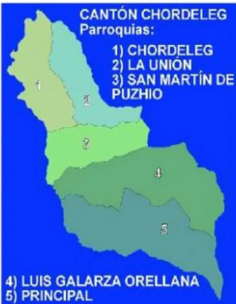 Ilustración 2: Mapa del cantón Chordeleg 