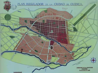 Figura 7.  Plano de 1949 denominado “Plano Regulador de la Ciudad de Cuenca (Albornoz, 2008, pág