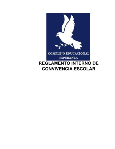 Reglamento Interno De Convivencia Escolar 3435