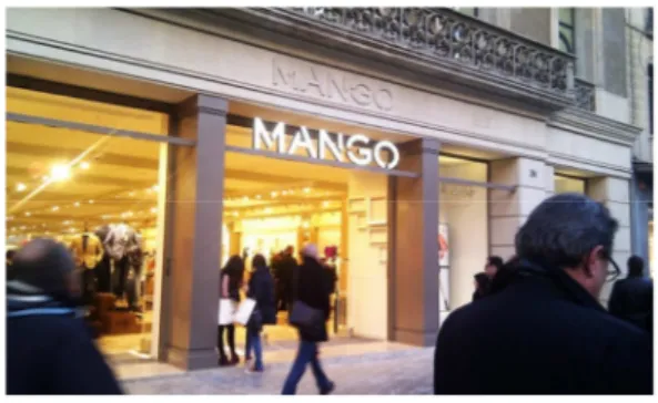 Figura 8: tienda de Mango en el Paseo de Gracia, Barcelona 