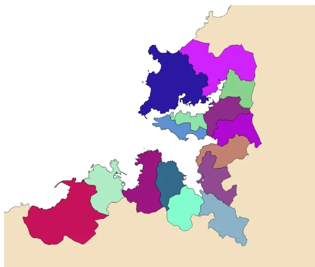 Fig. 2.1. Municipios que conforman el Golfo Ártabro                                               