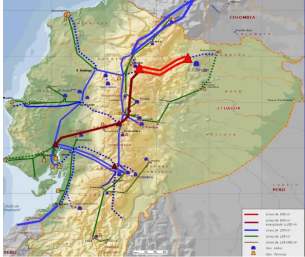 Figura 2.1. Mapa de las obras  a realizar del sistema nacional de transmisión.  