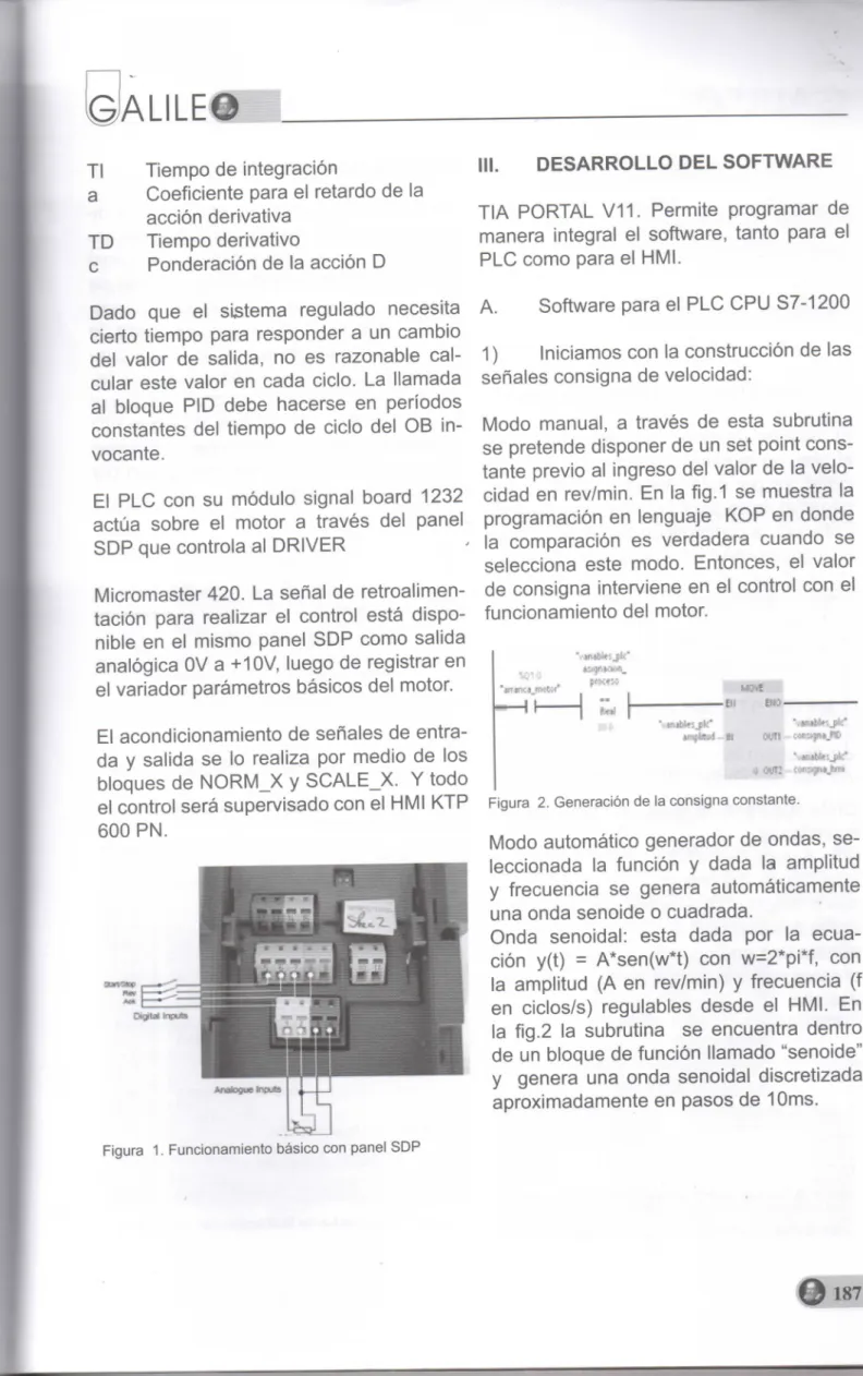 Figura 2. Generación de la consigna constante. 