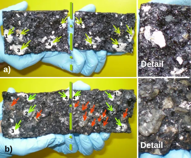 Figure 4. Appearance of mixture S-20 specimens after indirect tensile test. 