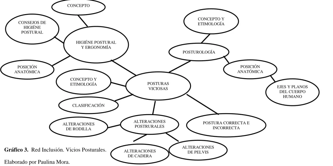 Gráfico 3.  Red Inclusión. Vicios Posturales. 