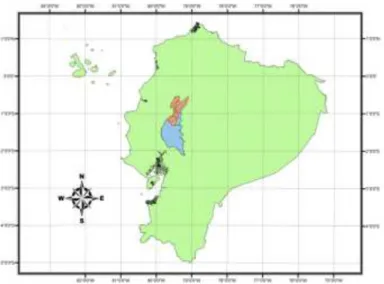 Figura 2. Localización del área de estudio en el Ecuador. 