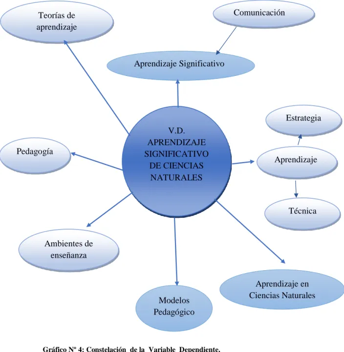 Gráfico Nº 4: Constelación  de la  Variable  Dependiente.  