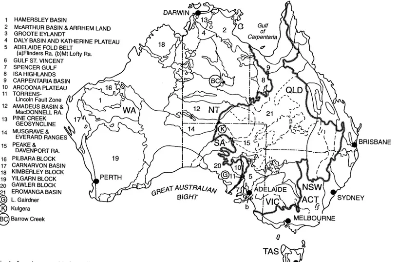 Fig. 1. Location maps (a). Australia.