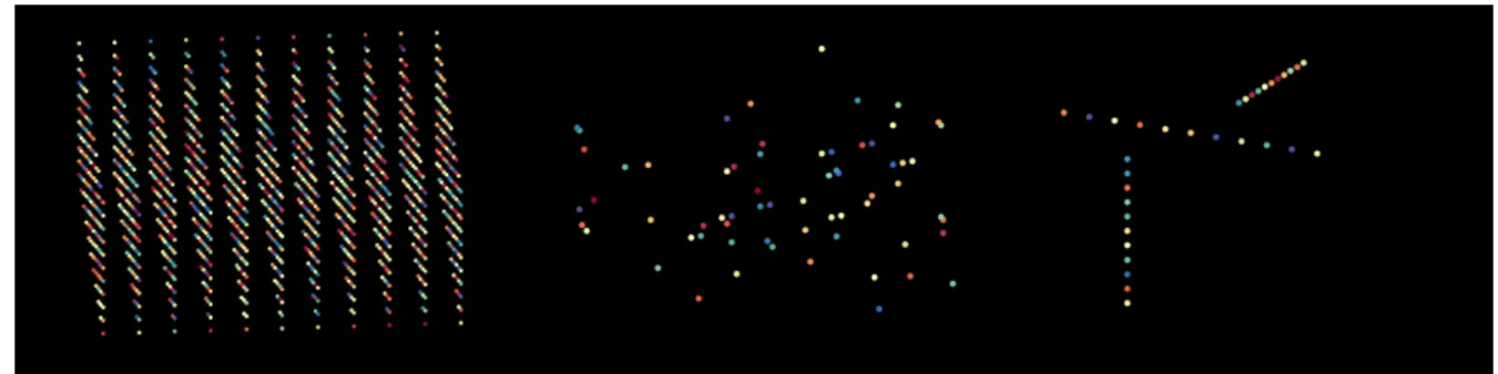 Figure 1: Representation of financial data. Left: tensor of values at interpolation nodes, middle: reduc- reduc-tion by sampling, right: data representareduc-tion in TT-format.