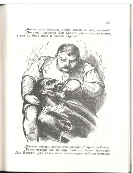 Figura 2. Ilustración de Tony Johannot en la edición serbia del Quijote, 1895/6. 