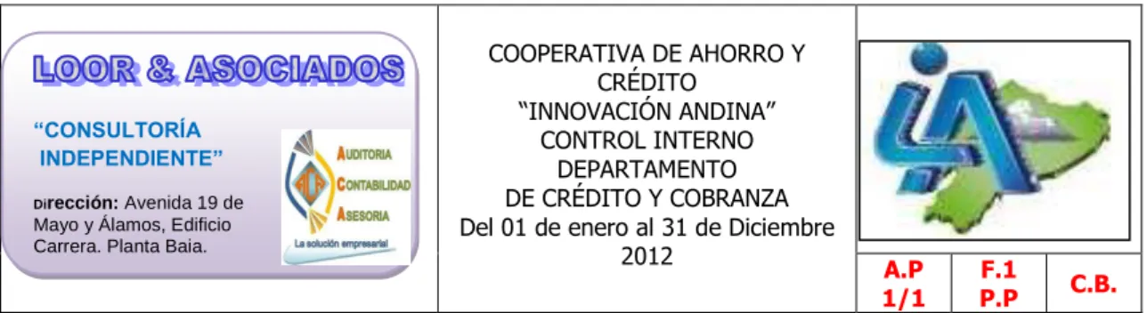 Cuadro  6.  Cuentas  del  balance  general  y  estado  de  pérdidas y  ganancia,  en el año 2012
