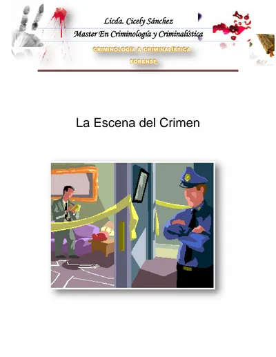 Licda. Cicely Sánchez Master En Criminología Y Criminalística. La ...