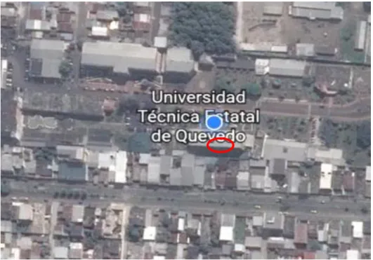 Figura 1.  Localización del lugar del experimento 
