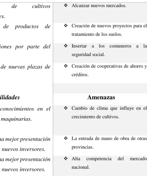 Tabla 2. FODA  