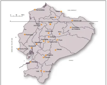 FIGURA N° 3                                                                                                         PUNTOS DONDE SE IMPLEMENTARÁ EL PROYECTO 
