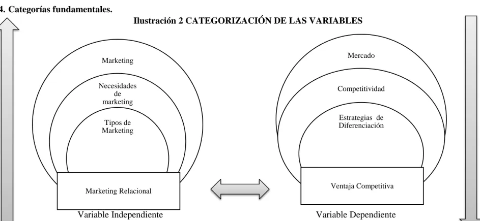 Ilustración 2 CATEGORIZACIÓN DE LAS VARIABLES 