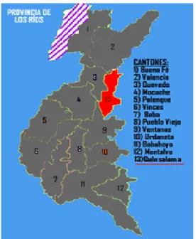 Figura 3 Mapa de Quinsaloma.  