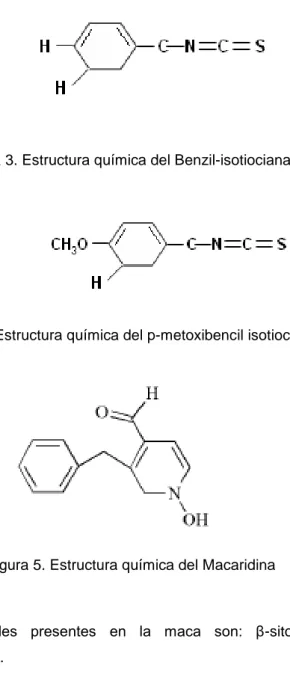 Figura 4. Estructura química del p-metoxibencil isotiocianato 