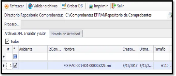 Figura  11. recepción de comprobantes 