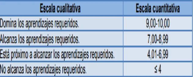 Figura 12. Evaluación de segundo a séptimo de básica 2019, Elaborado por el Ministerio de Educación