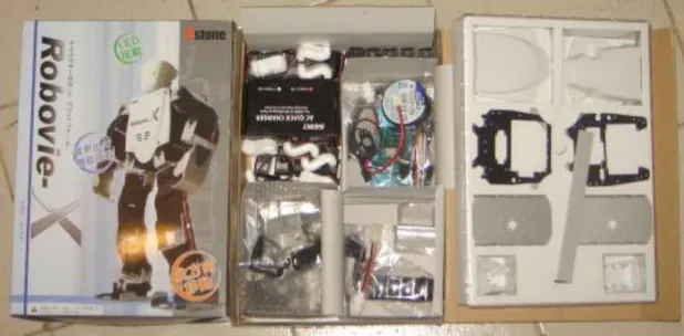 Figura 3.- Llegada de robot Kt-X, partes y accesorios. 